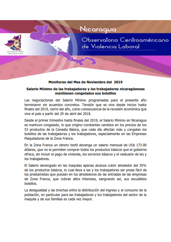 Lee más sobre el artículo Monitoreo de prensa Nicaragua 2019