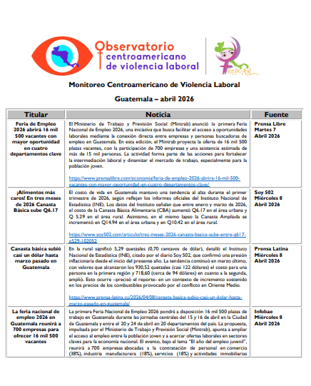 Lee más sobre el artículo Monitoreo de prensa Guatemala 2026